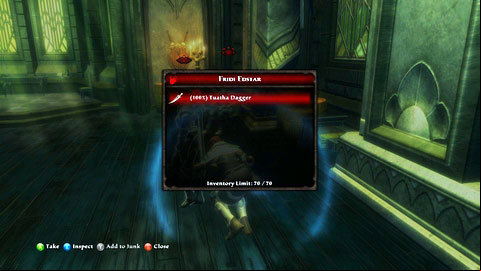 In order to get the item, you can steal or buy it, or even to persuade the woman to give you the dagger - Caeled Coast - p. 4 | Side missions - Side missions - Kingdoms of Amalur: Reckoning Game Guide & Walkthrough