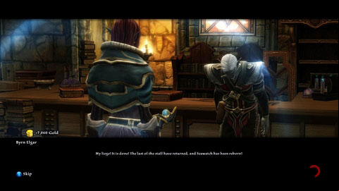 When you bring back the artifact to the gnome, you can go with him to your manor - Caeled Coast - p. 4 | Side missions - Side missions - Kingdoms of Amalur: Reckoning Game Guide & Walkthrough