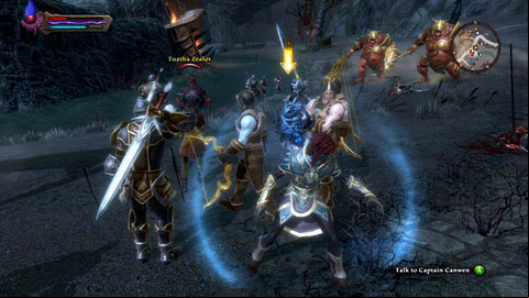 You have to walk through the camp now and stop the last Tuathas attack - High Fulgen - p. 2 | Side missions - Side missions - Kingdoms of Amalur: Reckoning Game Guide & Walkthrough