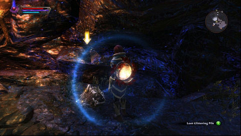 The item can be found in a pile of rubble, near the iron gate - Twilight - p. 2 | Side missions - Side missions - Kingdoms of Amalur: Reckoning Game Guide & Walkthrough