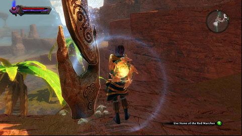 It is located on a hill south from Galette M1(3) - The Red Marches | Detyre, Klurikon and Alabastra Lorestones - Lorestones - Kingdoms of Amalur: Reckoning Game Guide & Walkthrough