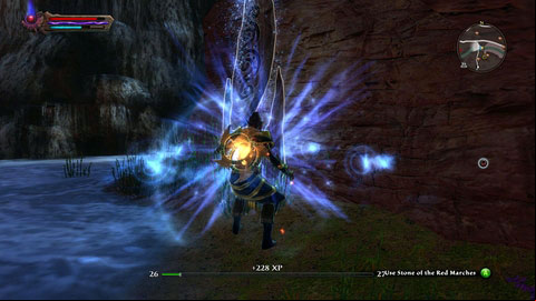 A third recording is located at the bottom of deep canyon, next to the entrance to Galette Tunnels M1(4) - The Red Marches | Detyre, Klurikon and Alabastra Lorestones - Lorestones - Kingdoms of Amalur: Reckoning Game Guide & Walkthrough