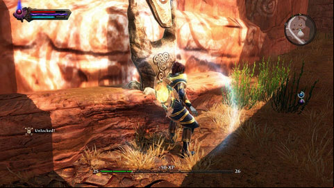 The stone stands next to the road leading to Menetyre - Alserund | Detyre, Klurikon and Alabastra Lorestones - Lorestones - Kingdoms of Amalur: Reckoning Game Guide & Walkthrough