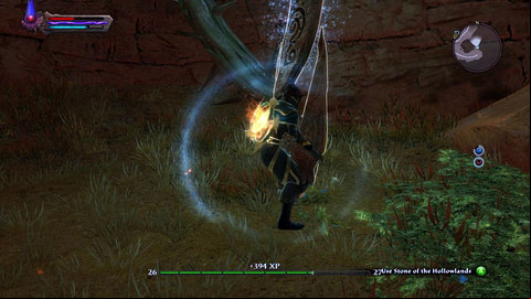 The third recording is hidden in the south-eastern corner of the location - The Hollowlands | Detyre, Klurikon and Alabastra Lorestones - Lorestones - Kingdoms of Amalur: Reckoning Game Guide & Walkthrough
