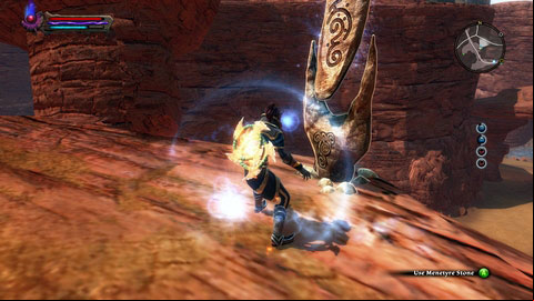 The first stone can be found at the edge of the high hill - Menetyre | Detyre, Klurikon and Alabastra Lorestones - Lorestones - Kingdoms of Amalur: Reckoning Game Guide & Walkthrough