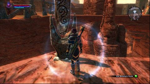 The last recording is located at the top of a hill to the south of this location - Menetyre | Detyre, Klurikon and Alabastra Lorestones - Lorestones - Kingdoms of Amalur: Reckoning Game Guide & Walkthrough