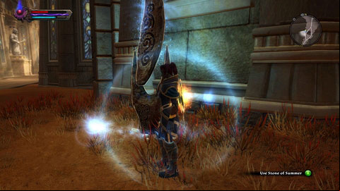 The stone stand next to the entrance to Adessa - Summer | Detyre, Klurikon and Alabastra Lorestones - Lorestones - Kingdoms of Amalur: Reckoning Game Guide & Walkthrough