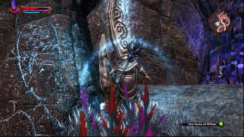 The stone is located next to the road north from Prismere Basin - Amaura | Detyre, Klurikon and Alabastra Lorestones - Lorestones - Kingdoms of Amalur: Reckoning Game Guide & Walkthrough