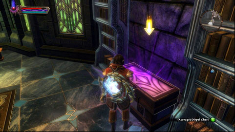 The Threadbare Circlet has been hidden inside a chest in the library of Scholia Arcana M6(20) - Kandrian I - p.1 | Side missions - Side missions - Kingdoms of Amalur: Reckoning Game Guide & Walkthrough