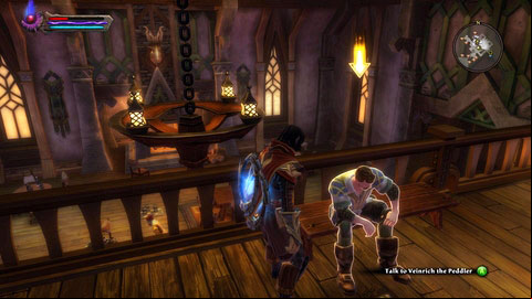 In order to obtain the Chalice, head to the Seafoam Tavern M6(2) and speak with Veinrich the Peddler on the upper floor - Tywili Coast - p.1 | Side missions - Side missions - Kingdoms of Amalur: Reckoning Game Guide & Walkthrough