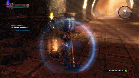 After entering the ruins, pick up the boots and put them on - Tywili Coast - p.2 | Side missions - Side missions - Kingdoms of Amalur: Reckoning Game Guide & Walkthrough
