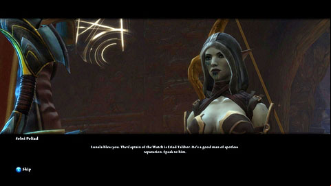 After a short conversation you will be sent to the city watch to get help M6(10) - Rathir - p.1 | Side missions - Side missions - Kingdoms of Amalur: Reckoning Game Guide & Walkthrough