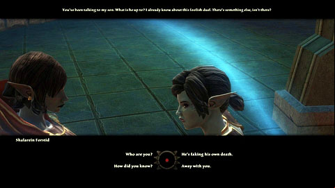 However as youre leaving the tavern, you will be stopped by the quest givers mother, who will start asking you about her son - Rathir - p.2 | Side missions - Side missions - Kingdoms of Amalur: Reckoning Game Guide & Walkthrough