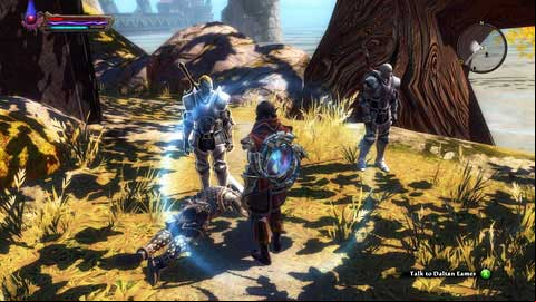 Regardless of your choice, head for the duel in the northern part of the city M6(15) and watch the scene - Rathir - p.2 | Side missions - Side missions - Kingdoms of Amalur: Reckoning Game Guide & Walkthrough