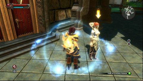 When the fight comes to an end, return to Coriana Anwon whos standing beside her house and collect your prize - Rathir - p.3 | Side missions - Side missions - Kingdoms of Amalur: Reckoning Game Guide & Walkthrough