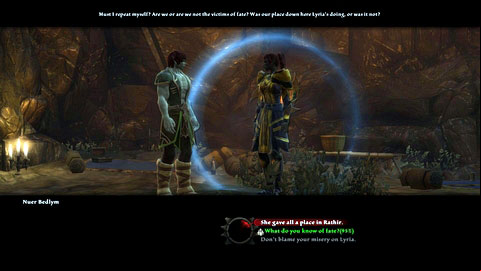 This time you need to head to the Lower Tunnels M6(13) and ridicule Nuer Bedlym, who publicly objects the orders teachings - Rathir - p.4 | Side missions - Side missions - Kingdoms of Amalur: Reckoning Game Guide & Walkthrough