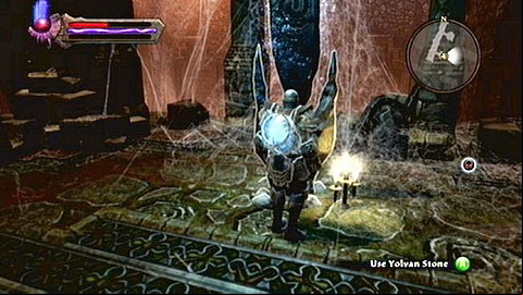 Hidden inside one of the small treasure rooms - Kingdoms of Amalur Reckoning: Yolvan, Dalentarth - Lorestones - Lorestones - Kingdoms of Amalur: Reckoning Game Guide & Walkthrough