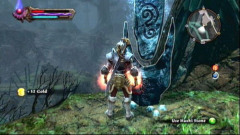 A bit north from the first stone, at the edge of a rock - Kingdoms of Amalur Reckoning: Haxhi, Dalentarth - Lorestones - Lorestones - Kingdoms of Amalur: Reckoning Game Guide & Walkthrough