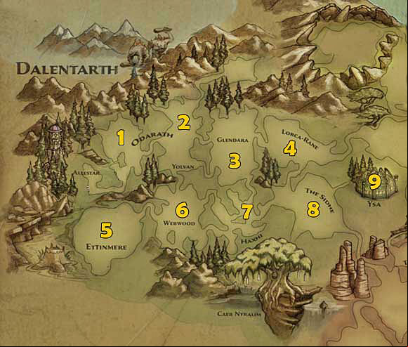1 - Kingdoms of Amalur Reckoning: World map - Maps - Kingdoms of Amalur: Reckoning Game Guide & Walkthrough