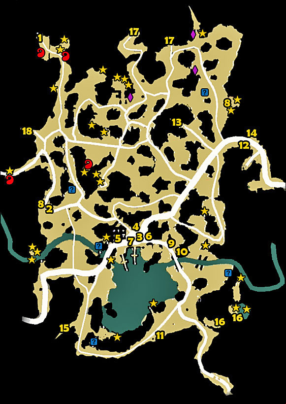 1 - Kingdoms of Amalur Reckoning: Glendara, Lorca-Rane - Maps - Maps - Kingdoms of Amalur: Reckoning Game Guide & Walkthrough