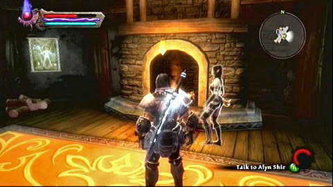 Inside of Erdens hut you will find a corpse of a man and a mysterious woman - Kingdoms of Amalur Reckoning: Into the Light - Walkthrough - Walkthrough - Kingdoms of Amalur: Reckoning Game Guide & Walkthrough