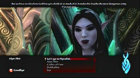 After speaking with Alyn again, you will be sent to the tree known as Nyralim - Kingdoms of Amalur Reckoning: Old Friends, New Foes - Walkthrough - Walkthrough - Kingdoms of Amalur: Reckoning Game Guide & Walkthrough