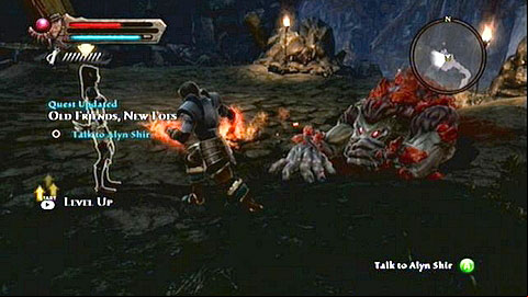 With the fight over, speak to Alyn Shir and afterwards return to Nyralim - Kingdoms of Amalur Reckoning: Old Friends, New Foes - Walkthrough - Walkthrough - Kingdoms of Amalur: Reckoning Game Guide & Walkthrough