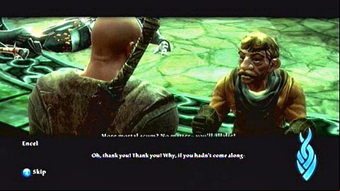 After the battle, speak with the rescued gnome - Kingdoms of Amalur Reckoning: Well of Souls - Walkthrough - Walkthrough - Kingdoms of Amalur: Reckoning Game Guide & Walkthrough