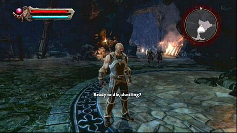 You can use the newly gained item while fighting them - Kingdoms of Amalur Reckoning: Well of Souls - Walkthrough - Walkthrough - Kingdoms of Amalur: Reckoning Game Guide & Walkthrough