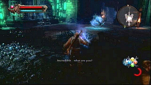 After receiving a proper message, hold down RT and afterwards press X - Kingdoms of Amalur Reckoning: Well of Souls - Walkthrough - Walkthrough - Kingdoms of Amalur: Reckoning Game Guide & Walkthrough
