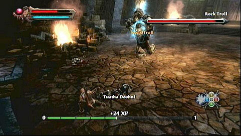Firstly Id suggest getting rid of the weaker enemies - Kingdoms of Amalur Reckoning: Well of Souls - Walkthrough - Walkthrough - Kingdoms of Amalur: Reckoning Game Guide & Walkthrough