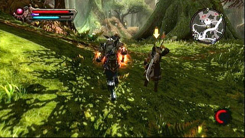 You can either attack from the front (western entrance) or sneak in from behind (eastern entrance) - Kingdoms of Amalur Reckoning: The Hunters Hunted - Walkthrough - Walkthrough - Kingdoms of Amalur: Reckoning Game Guide & Walkthrough