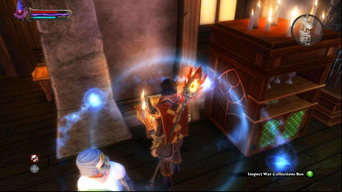 You need to take the womans purse and take it to the nearby sanctuary M7(3) - Galafor/Acatha - p.1 | Side missions - Side missions - Kingdoms of Amalur: Reckoning Game Guide & Walkthrough