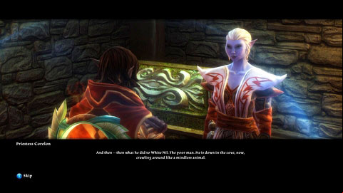 You can also return to Priestess Corelon and intimidate her with persuasion to receive some gold - Galafor/Acatha - p.2 | Side missions - Side missions - Kingdoms of Amalur: Reckoning Game Guide & Walkthrough