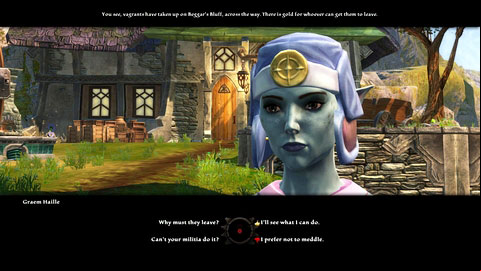 Speak with Priestess Corelon in the middle of Tirins Rest M7(1) and afterwards enter and exit the tavern - Galafor/Acatha - p.2 | Side missions - Side missions - Kingdoms of Amalur: Reckoning Game Guide & Walkthrough