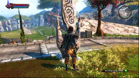 Nearby the Dalentarth entrance, beside a stone path - The Wolds | Plains of Erathell Lorestones - Lorestones - Kingdoms of Amalur: Reckoning Game Guide & Walkthrough