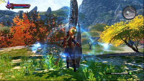 North of the path going through the middle of the location - Kandrian | Plains of Erathell Lorestones - Lorestones - Kingdoms of Amalur: Reckoning Game Guide & Walkthrough
