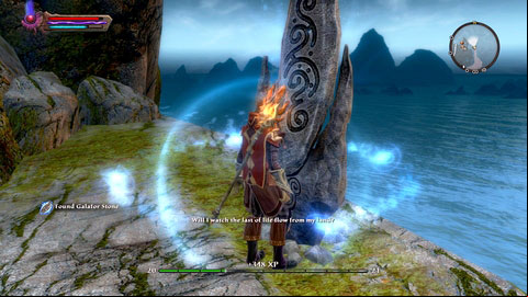 At the edge of the rock in the northern part of the location - Tywili Coast / Galafor | Plains of Erathell Lorestones - Lorestones - Kingdoms of Amalur: Reckoning Game Guide & Walkthrough
