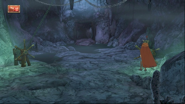 The turning wheel on the right, again. - Help Achaka - Finding Achaka - Kings Quest - Game Guide and Walkthrough