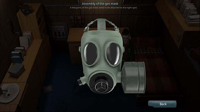 A hint and the correctly assembled mask on the screenshots above - Chapter 4: The Kursks mission - Undercover Missions: Operation Kursk K-141 - Game Guide and Walkthrough