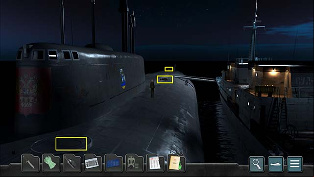 Look at the mercenary (3x LPM) - Chapter 8: No chance to survive - Undercover Missions: Operation Kursk K-141 - Game Guide and Walkthrough