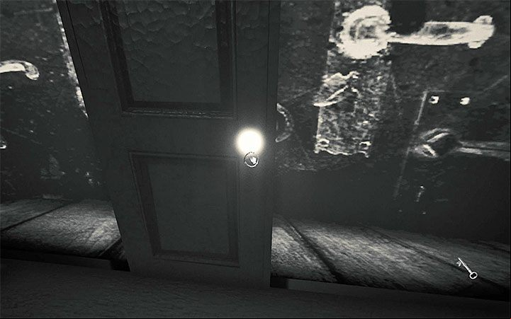 The second part of this puzzle is to make a door appear on the screen - Escape and the engine room | Layers of Fear 2 walkthrough - Act 2 - The Hunt - Layers of Fear 2 Guide