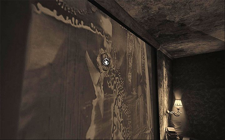 Approach the painting and take the note torn with teeth - Bedroom | Layers of Fear 2 walkthrough - Act 3 - Bloody Roots - Layers of Fear 2 Guide