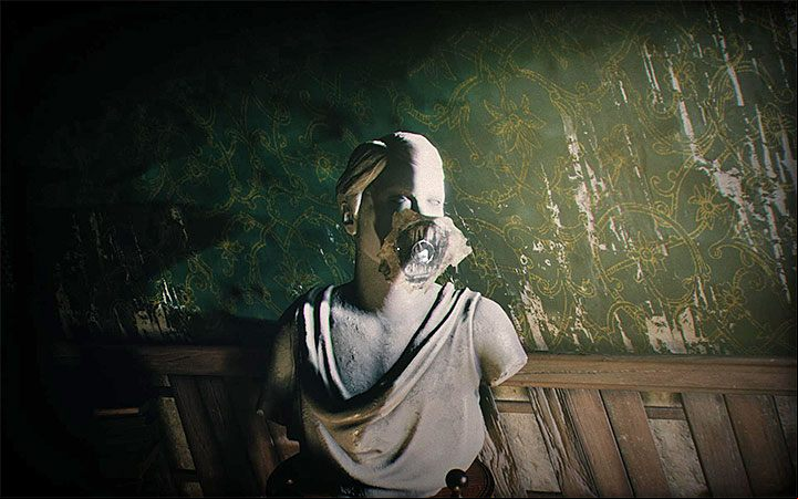 Go back to the statue of a woman and interact with her to return to the previous dimension - The bedroom riddle | Layers of Fear 2 Riddle Solutions - Act 3 - Bloody Roots - Layers of Fear 2 Guide