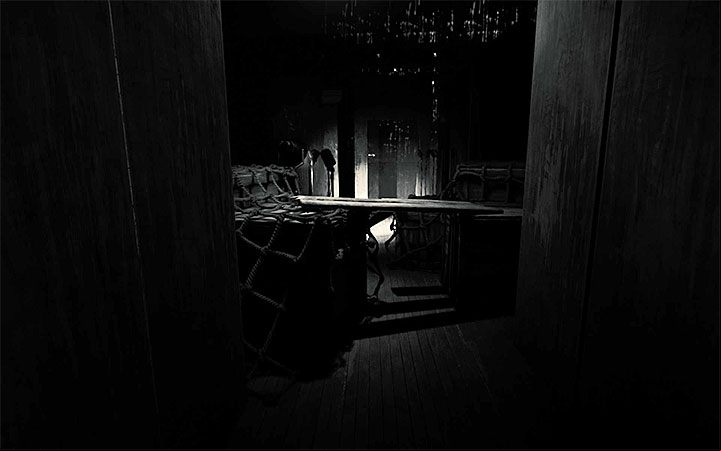 Along the way you will come across a place where you can take a hammer from the table - The final part of exploration and escape | Layers of Fear 2 walkthrough - Act 1 - The Unmooring - Layers of Fear 2 Guide