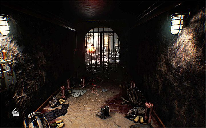 In a long corridor go straight, as the side rooms are unavailable - Upside down room - Act 4 - Breathe - Layers of Fear 2 Guide