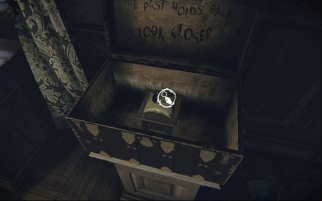 Inside you will find a ring that will also activate the first whisper - Episode I: Canvas - Walkthrough - Layers of Fear - Game Guide and Walkthrough