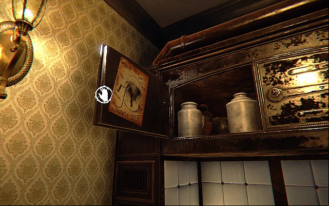 Open the shelf next to the eaves - you will find another rat drawing - Episode I: Canvas - Walkthrough - Layers of Fear - Game Guide and Walkthrough