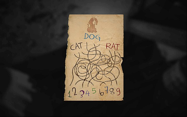 On the desk nearby there is a note on which you will find three words and numbers assigned to lines - Episode 5: Touch - Walkthrough - Layers of Fear - Game Guide and Walkthrough
