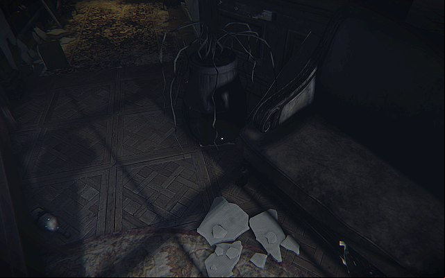 In the next room you will find a family memento between the pot and the withered plant - Episode 5: Touch - Walkthrough - Layers of Fear - Game Guide and Walkthrough